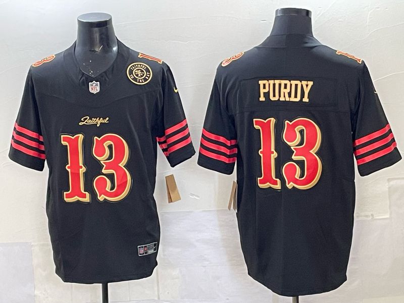 Men Nike San Francisco 49ers #13 Purdy black Limited NFL 2025 Jersey 0014